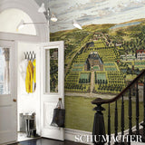 Schumacher Mr. Darcy 3 Panel Set Pemberley Green Wallpaper