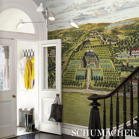 Schumacher Mr. Darcy 3 Panel Set Pemberley Green Wallpaper