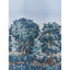 Schumacher La Fort 3 Panel Set Antique Blue Forest Wallpaper