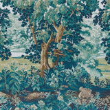 Schumacher La Forêt 3 Panel Set Autumn Green Forest Wallpaper