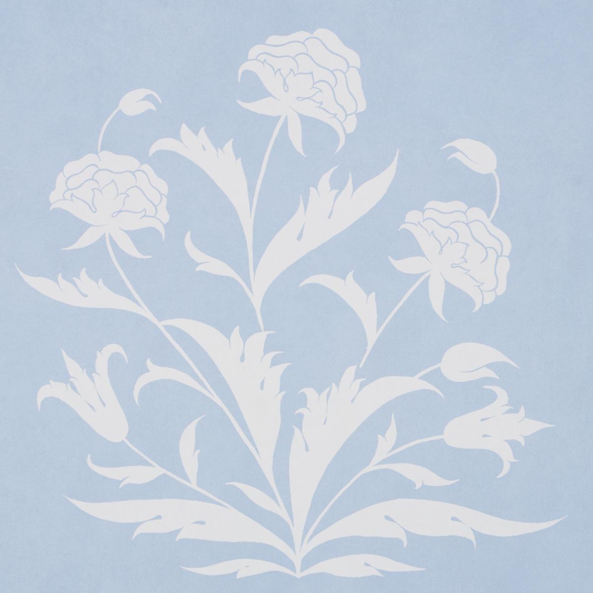 Schumacher Palladio Mughal Two Panel Set Sky Wallpaper