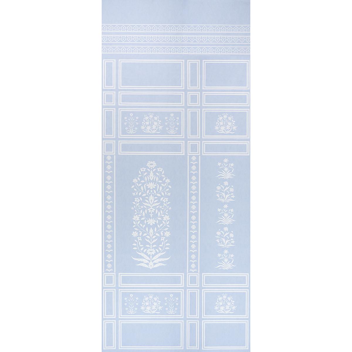 Schumacher Palladio Mughal Two Panel Set Sky Wallpaper