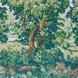 Schumacher La Fort 3 Panel Set Spring Green Forest Wallpaper