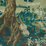 Schumacher La Fort 3 Panel Set Spring Green Forest Wallpaper