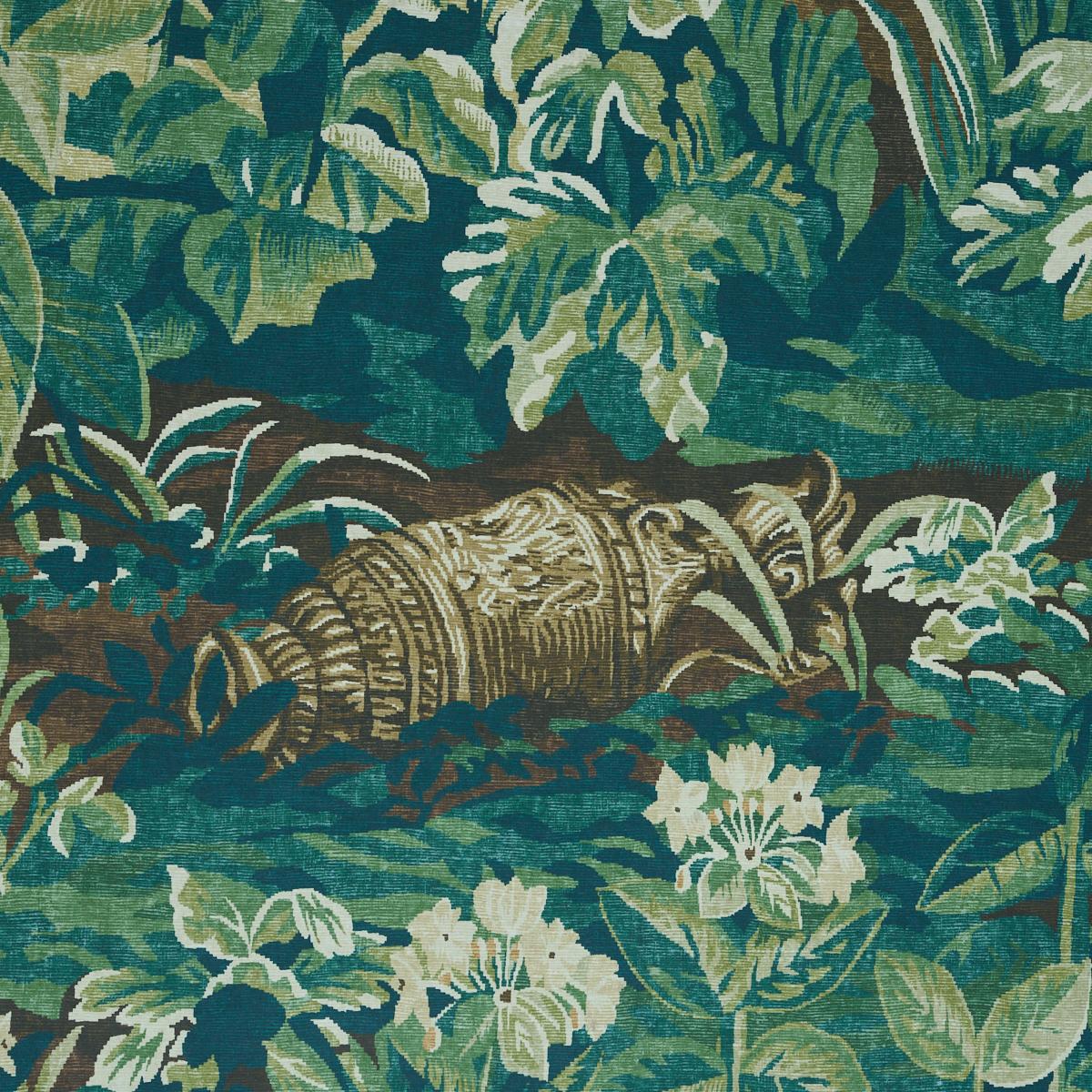 Schumacher La Fort 3 Panel Set Spring Green Forest Wallpaper