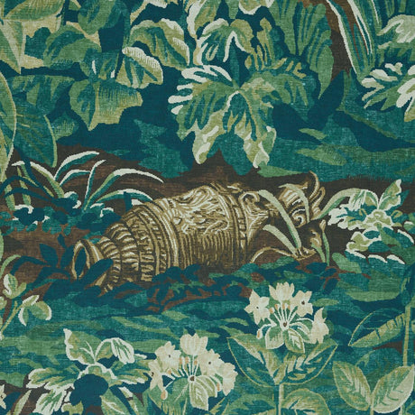 Schumacher La Fort 3 Panel Set Spring Green Forest Wallpaper