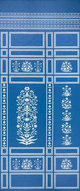 Schumacher Bar Palladio 2 Panel Set Blue Wallpaper