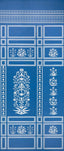 Schumacher Bar Palladio 2 Panel Set Blue Wallpaper