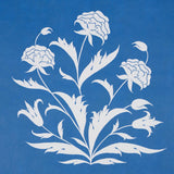 Schumacher Palladio Mughal Two Panel Set Blue Wallpaper
