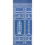 Schumacher Palladio Mughal Two Panel Set Blue Wallpaper