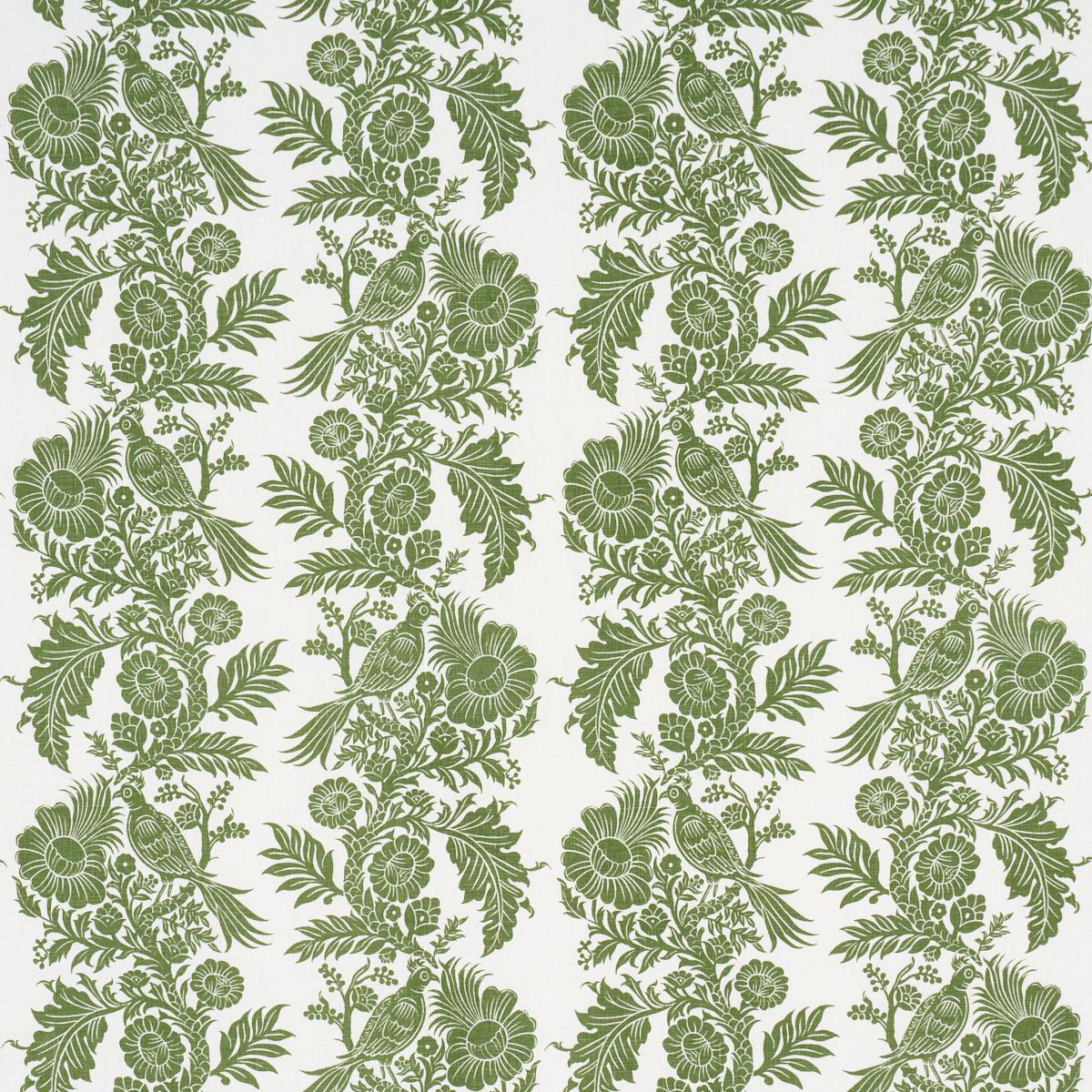 Schumacher Raven Woods Green Fabric