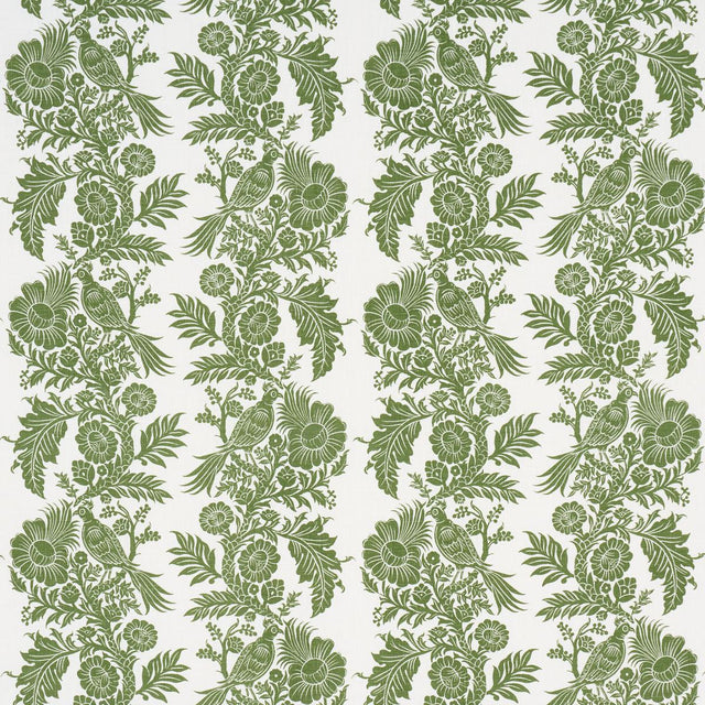 Schumacher Raven Woods Green Fabric
