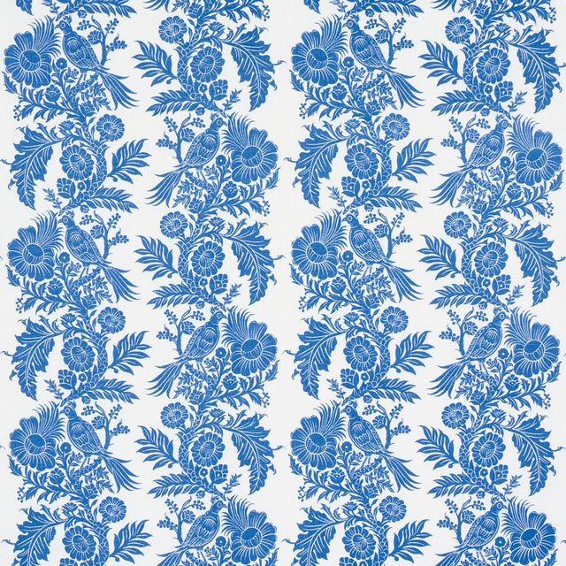 Schumacher Raven Woods Blue Fabric