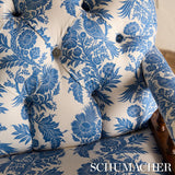Schumacher Raven Woods Blue Fabric