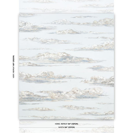 Schumacher Mr. Darcy'S Clouds Sky Wallpaper