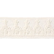 Schumacher White Noelia Embroidered Tape