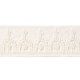 Schumacher White Noelia Embroidered Tape