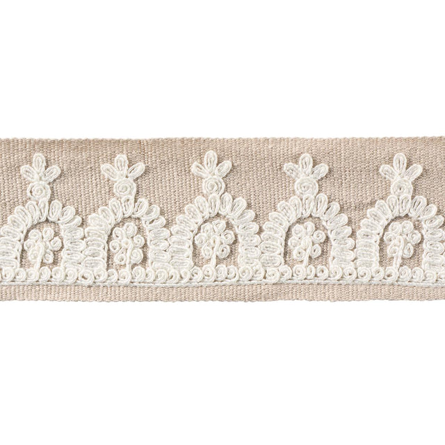 Schumacher Natural Noelia Embroidered Tape
