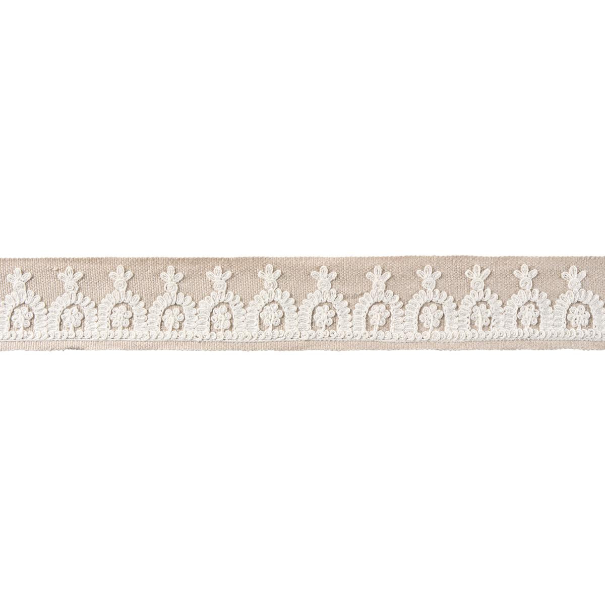 Schumacher Natural Noelia Embroidered Tape