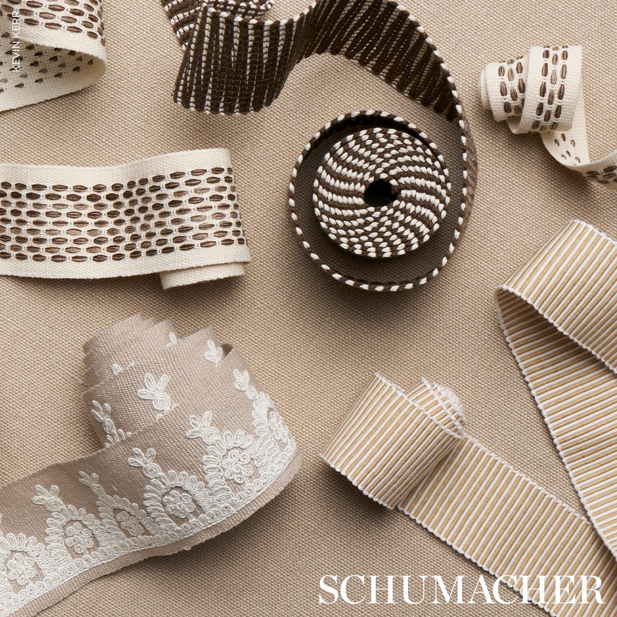 Schumacher Natural Noelia Embroidered Tape