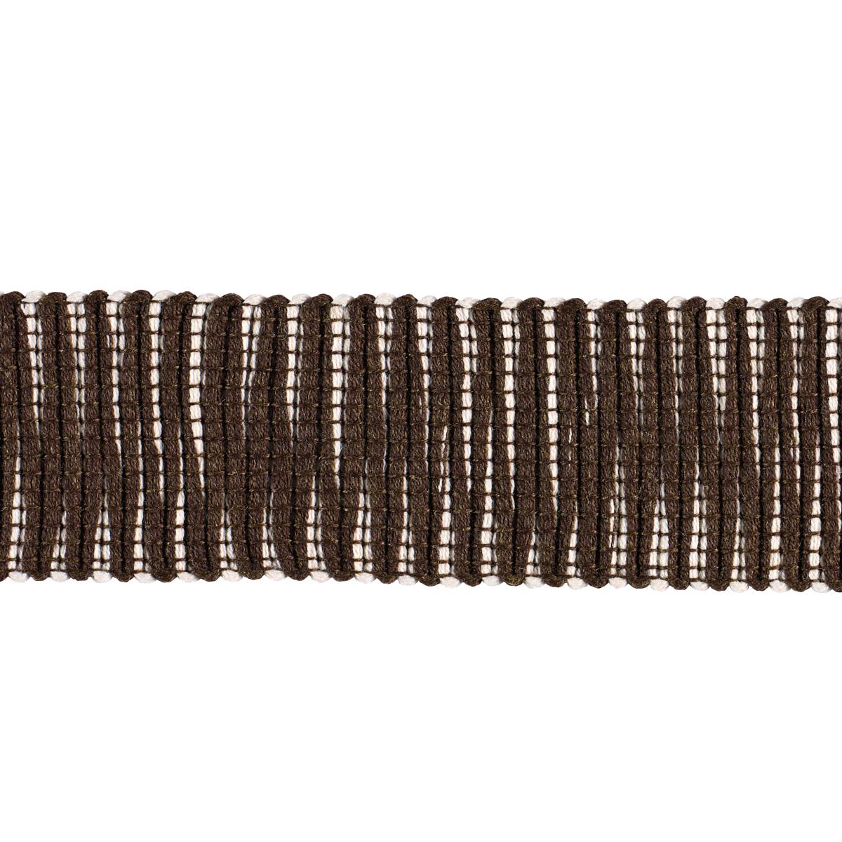 Schumacher Pierce Tape Indoor/Outdoor Brown Trim