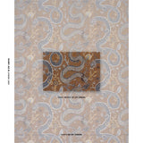 Schumacher Serpentine Dragon Brown & Blue Fabric