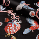 Schumacher Birds Of Paradise Woven Noir Fabric