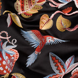 Schumacher Birds Of Paradise Woven Noir Fabric