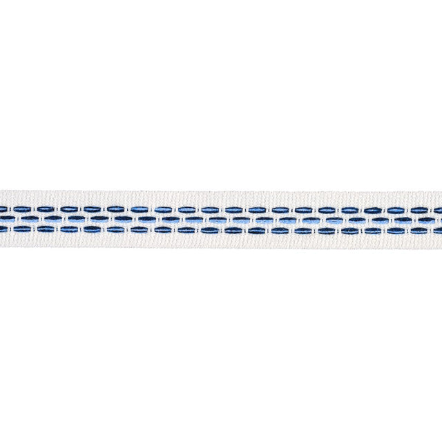 Schumacher Portola Tape Narrow Indoor/Outdoor Blue Trim