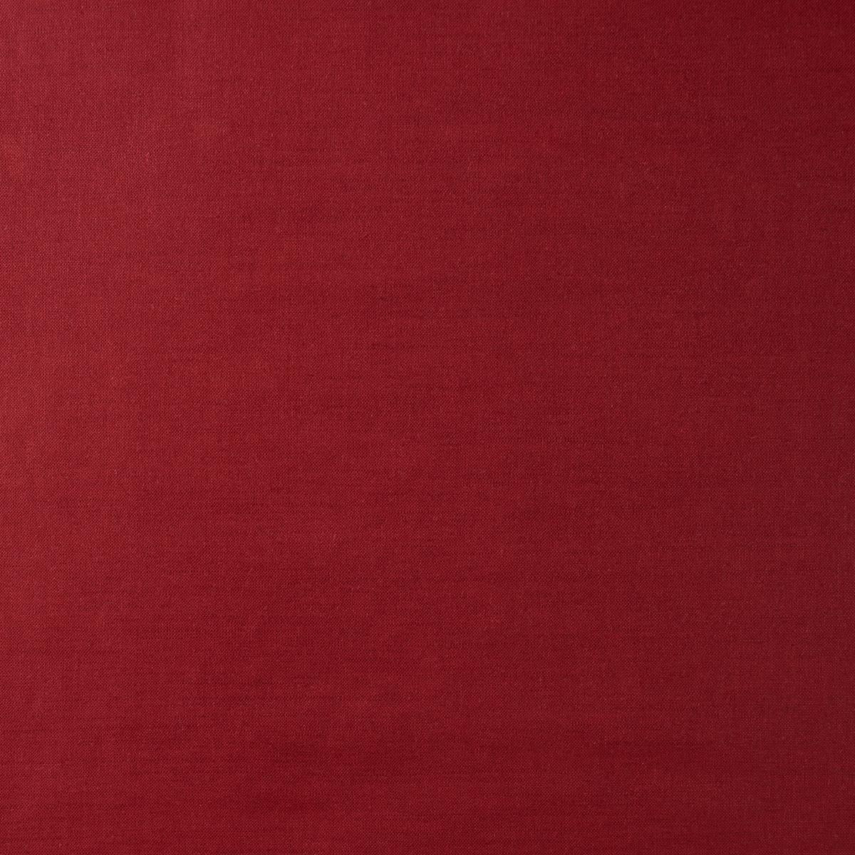 Schumacher Patent Linen Red Fabric