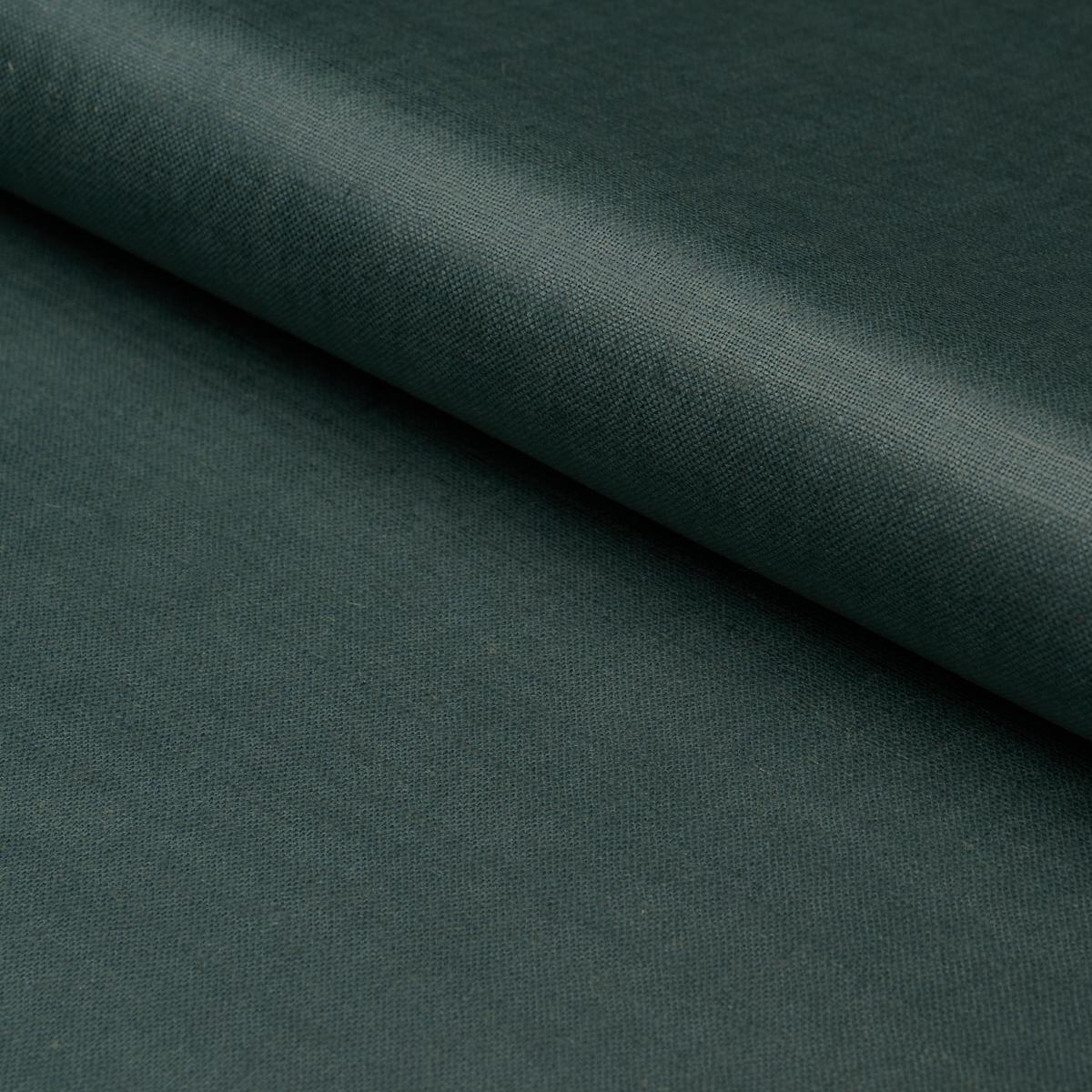 Schumacher Patent Linen Peacock Fabric