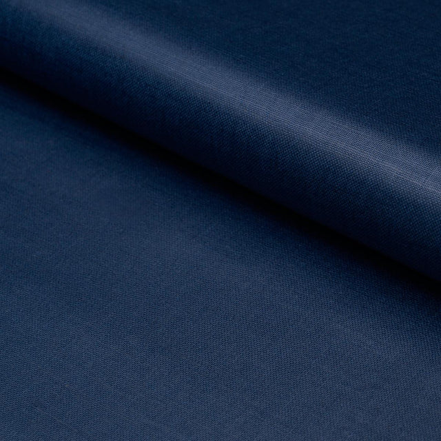 Schumacher Patent Linen Navy Fabric