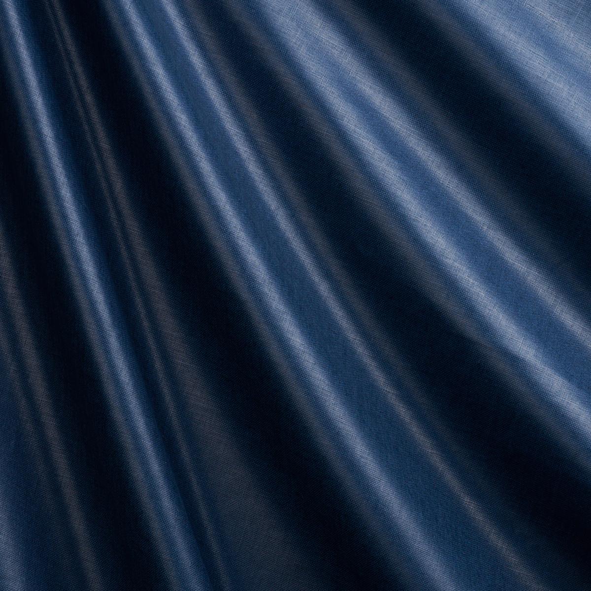 Schumacher Patent Linen Navy Fabric