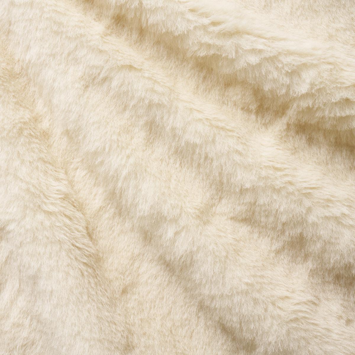 Schumacher Stratton Faux Fur Ivory Fabric