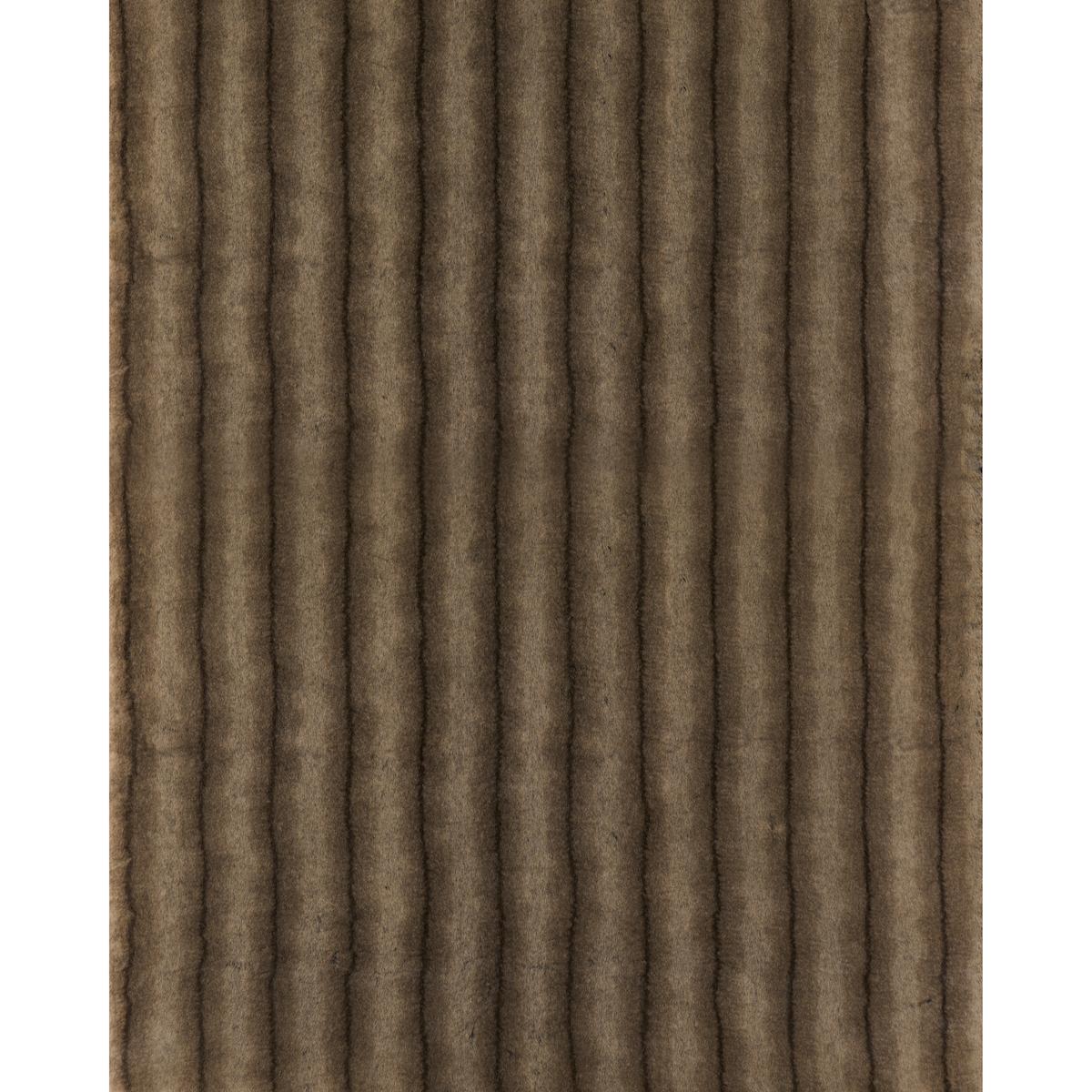 Schumacher Verbier Faux Fur Chocolate Fabric
