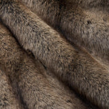 Schumacher Verbier Faux Fur Chocolate Fabric