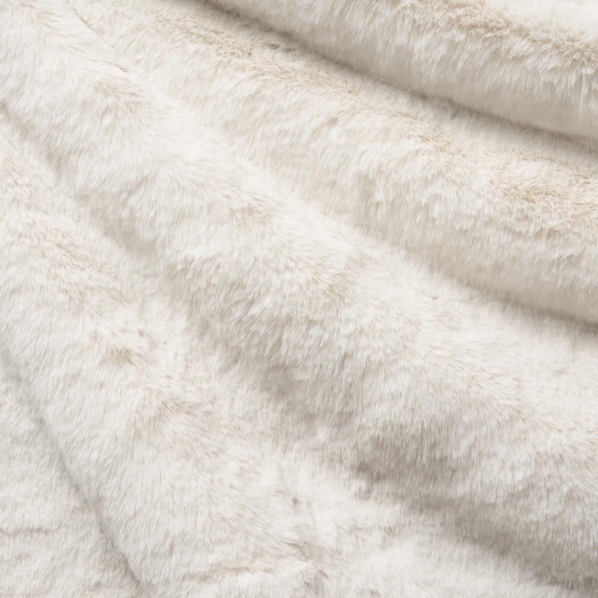 Schumacher Timberline Faux Fur Ivory Fabric