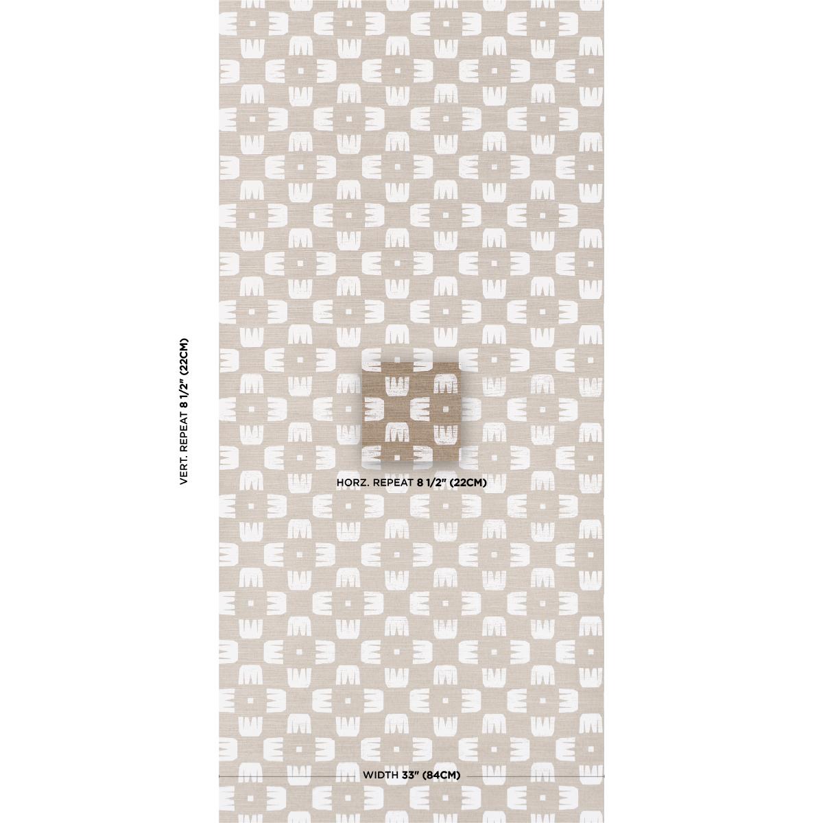 Schumacher Raze Sisal Dust Wallpaper
