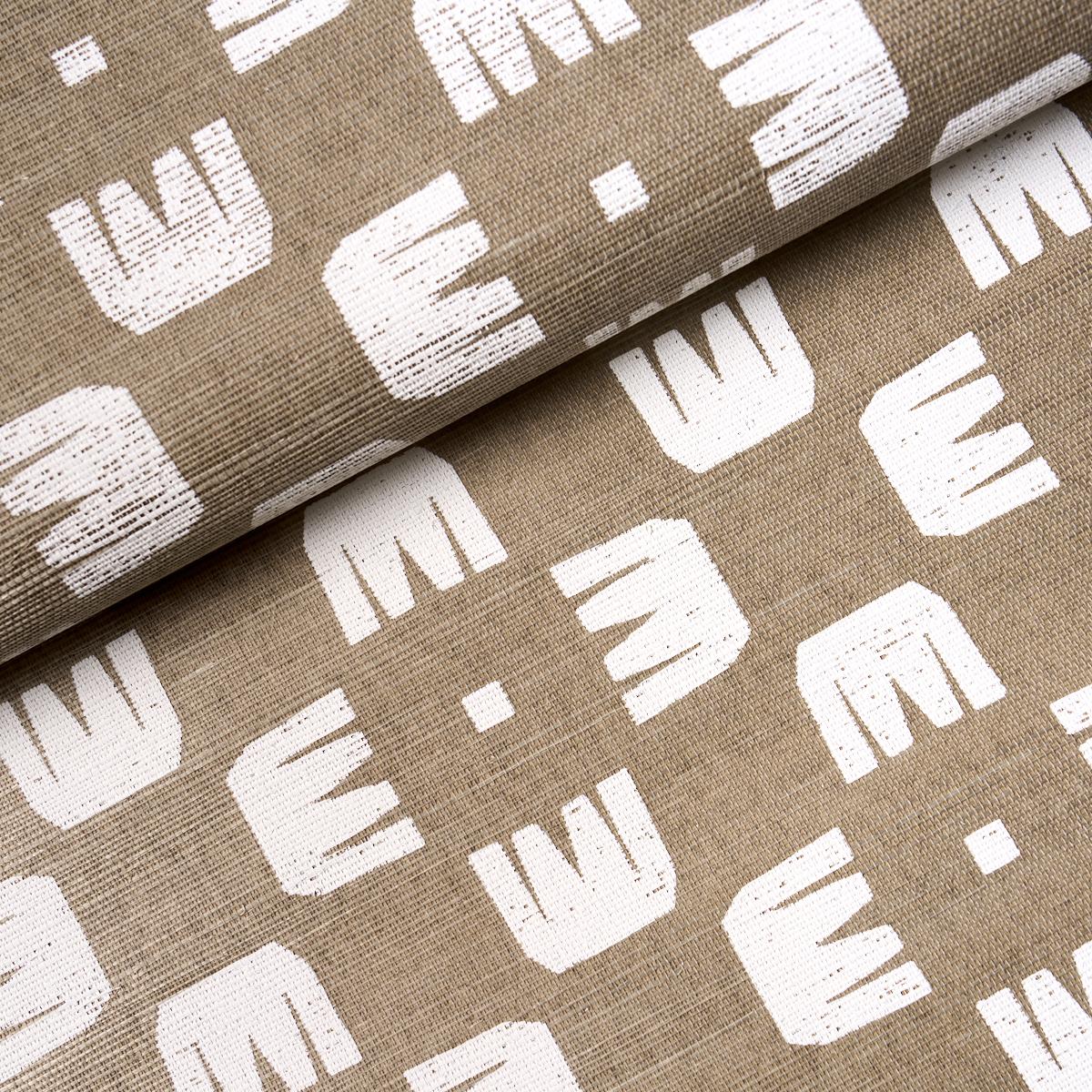 Schumacher Raze Sisal Dust Wallpaper