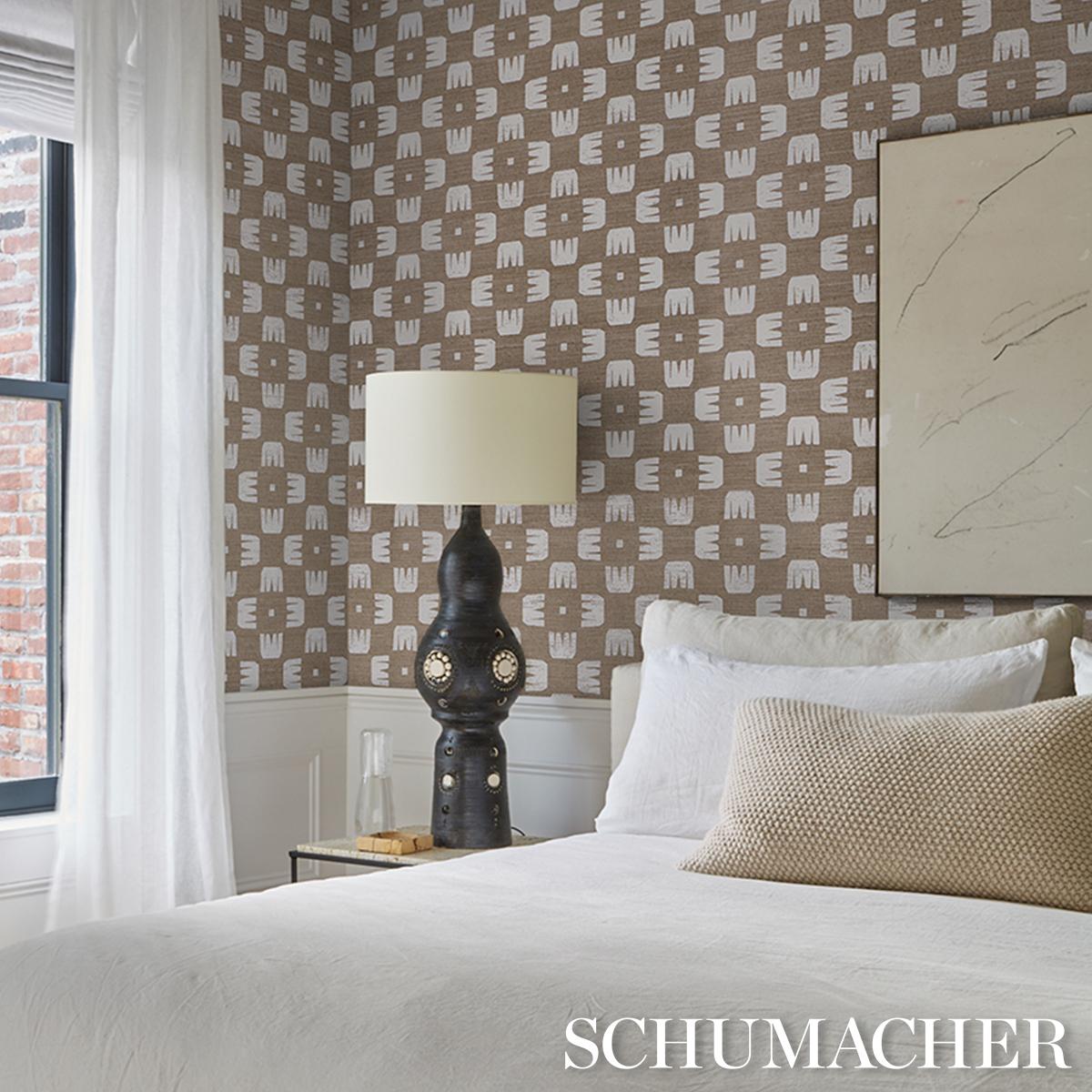 Schumacher Raze Sisal Dust Wallpaper