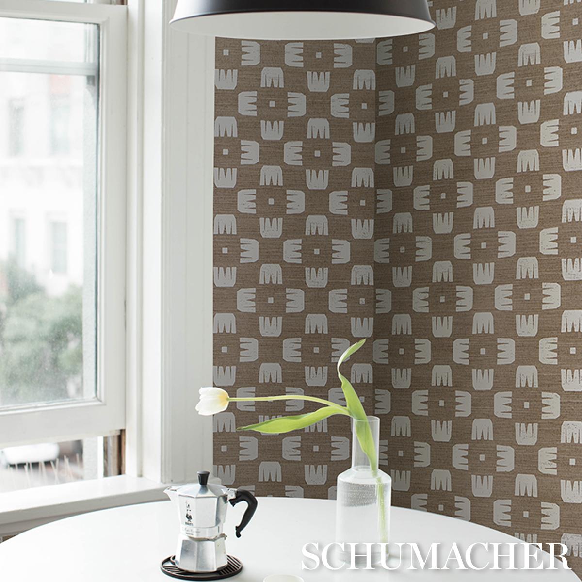 Schumacher Raze Sisal Dust Wallpaper