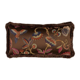 Schumacher Chestnut 24" x 12" Birds Of Paradise Pillow