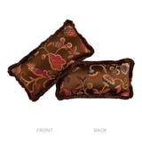 Schumacher Chestnut 24" x 12" Birds Of Paradise Pillow