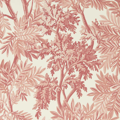 Sanderson Tapestry Trees Berry/Pink Clay Wallpaper