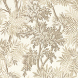 Sanderson Tapestry Trees Raw Chocolate/Slip Wallpaper