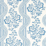Sanderson Aubrey Pottery Blue Wallpaper