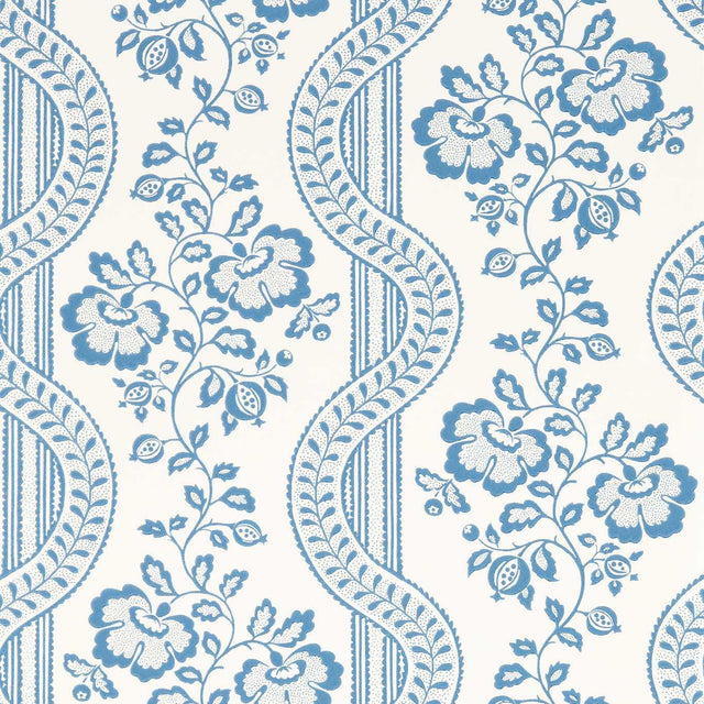 Sanderson Aubrey Pottery Blue Wallpaper