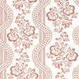Sanderson Aubrey Fareham Red Wallpaper