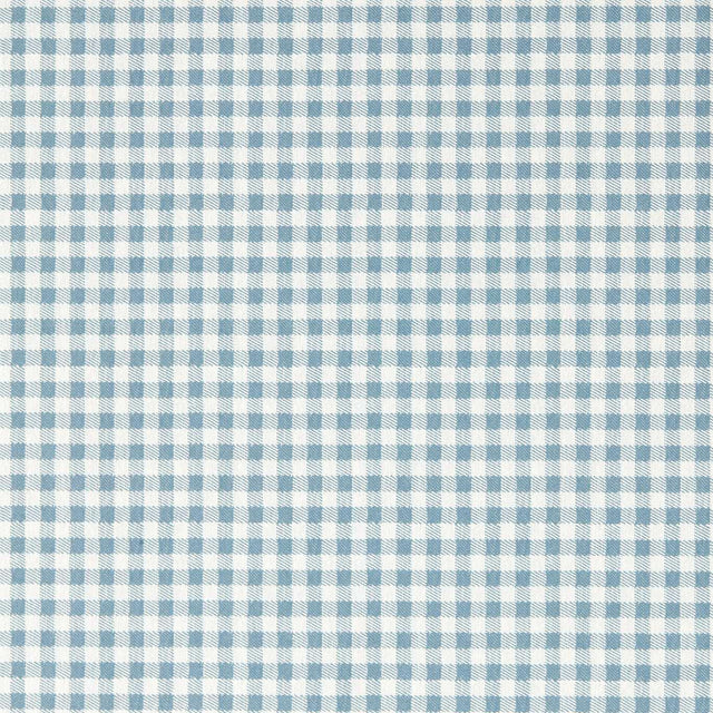 Sanderson Gingham Picnic Blue Wallpaper