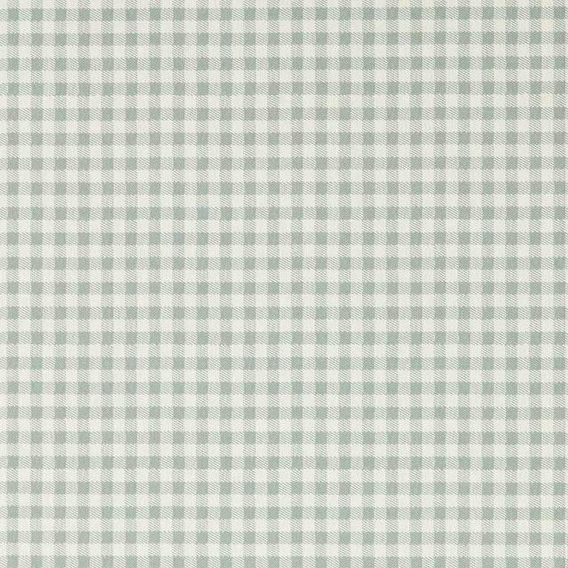 Sanderson Gingham Duck Blue Wallpaper